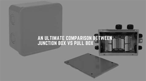 difference between joint box and junction box|joint box vs junction box.